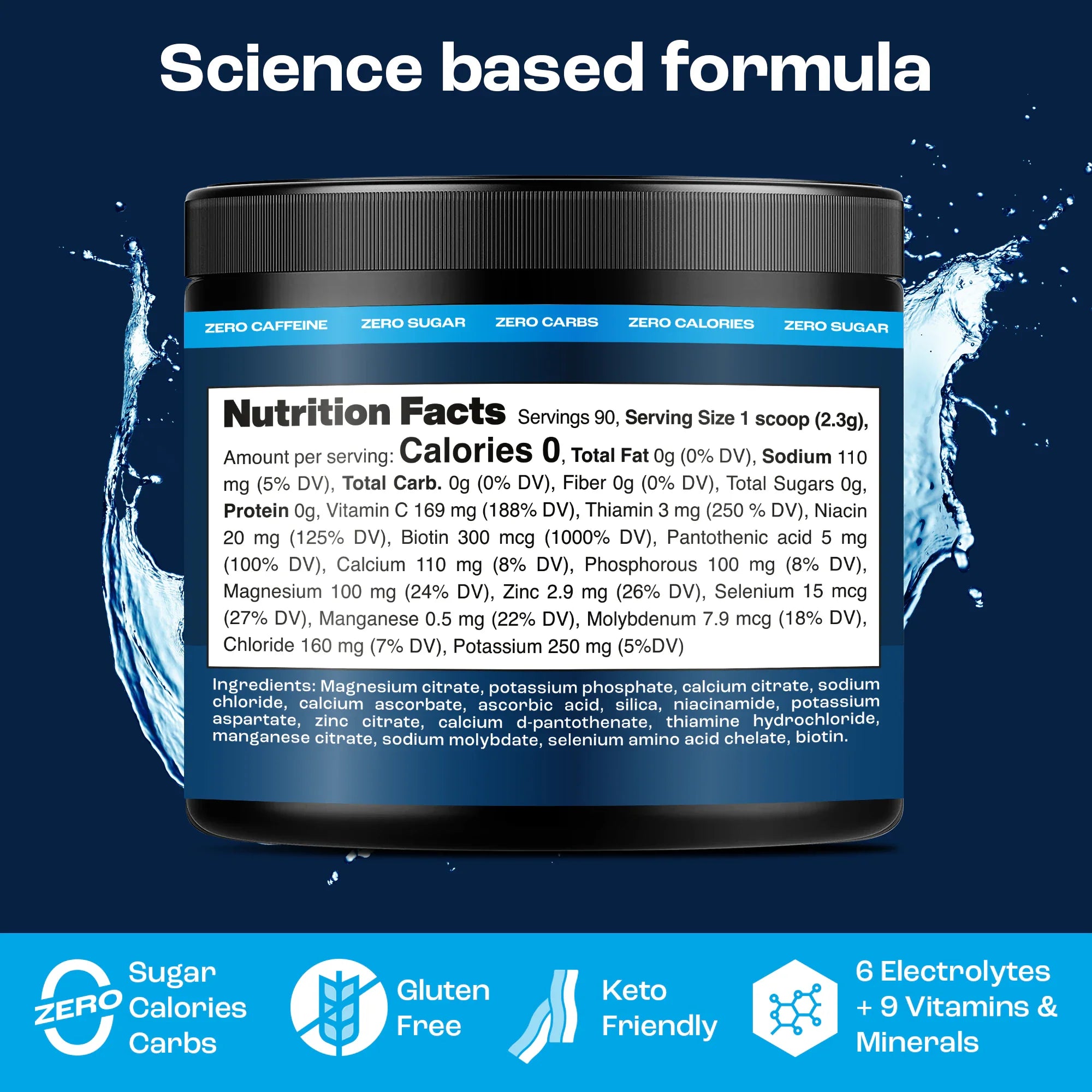 Electrolyte Powder for Hydration & Recovery – Sugar-Free Drink Mix